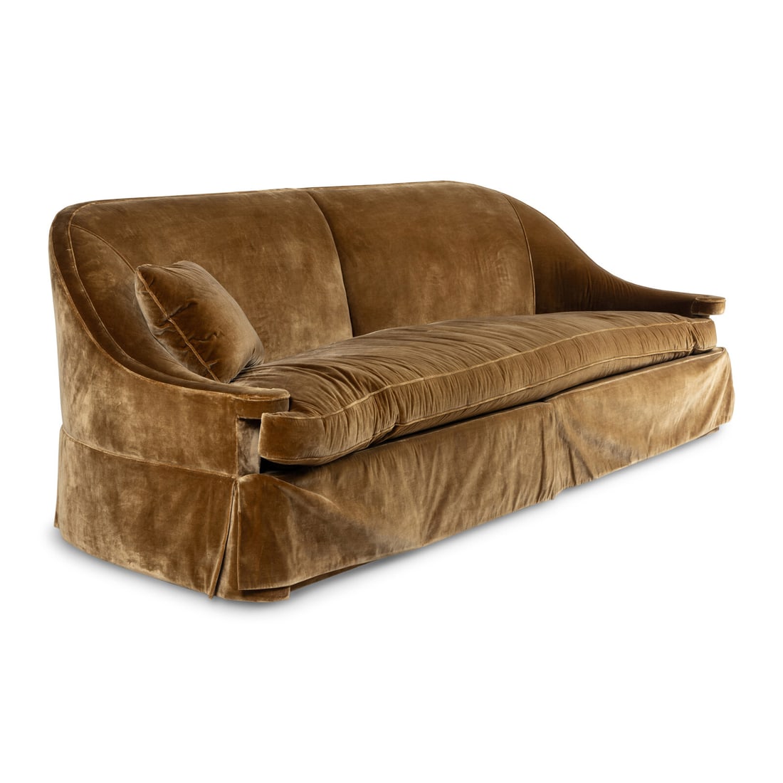 A Michael Taylor Velvet Upholstered Sofa (1 of 3)