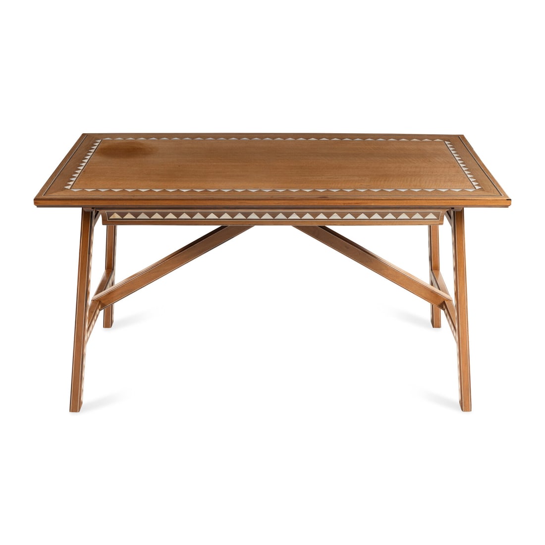 An Art Deco Style Bleached Mahogany and Marquetry Writing Table (1 of 3)