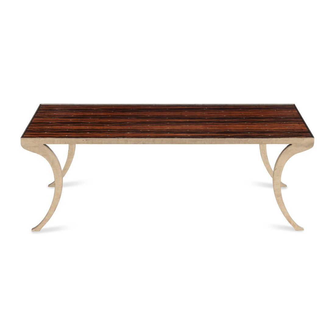 A Dessin Fournir Brass Inlaid Rosewood Coffee Table (1 of 3)