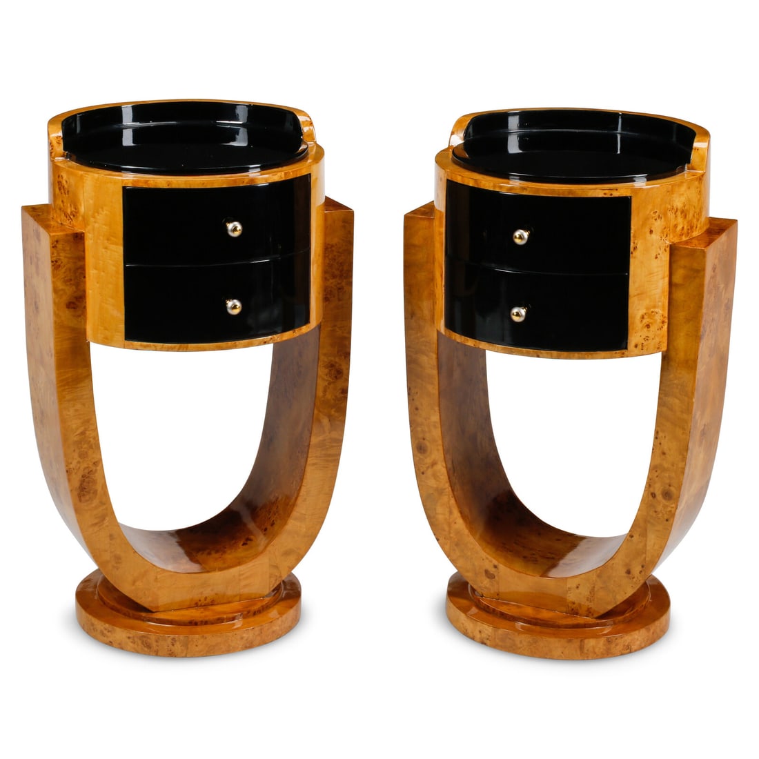 A Pair of Art Deco Style Part-Ebonized Side Tables (1 of 2)