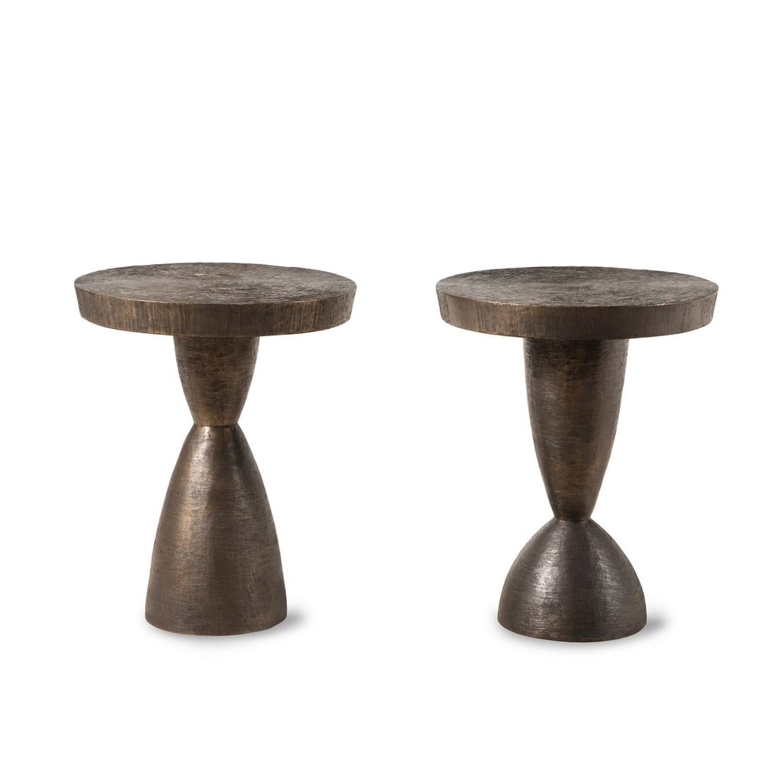 Two Tom Corbin Bronze Accent Tables (1 of 2)