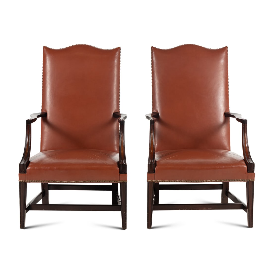 A Pair of Federal Style Lolling Chairs (1 of 2)