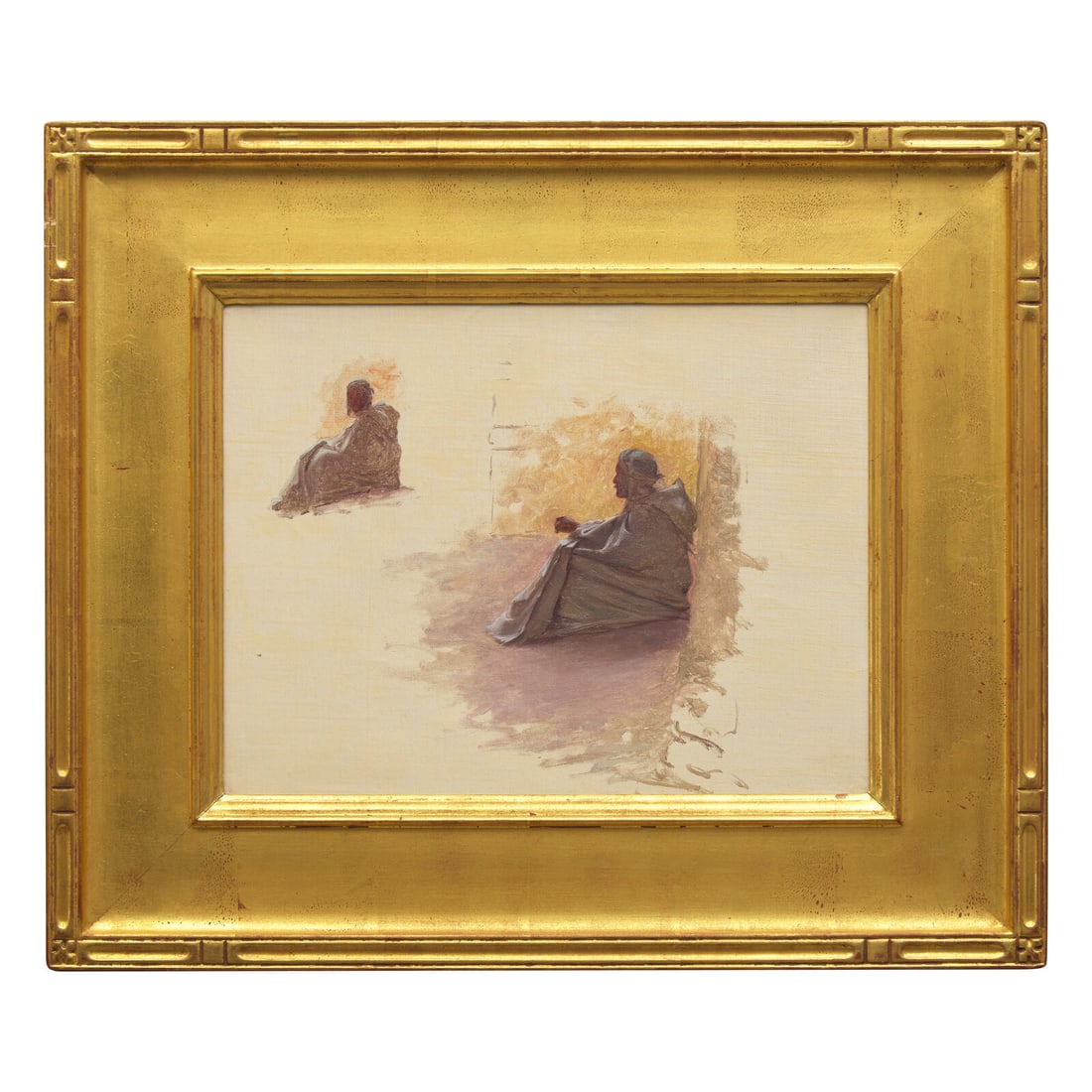 Charles James Theriat (American, 1860-1937) Two Arabs: Charles James Theriat (American, 1860-1937) Two Arabs oil on canvas 10 3/4 x 13 3/4 in. This lot is located in Philadelphia. Provenance: Schwartz Gallery, Philadelphia