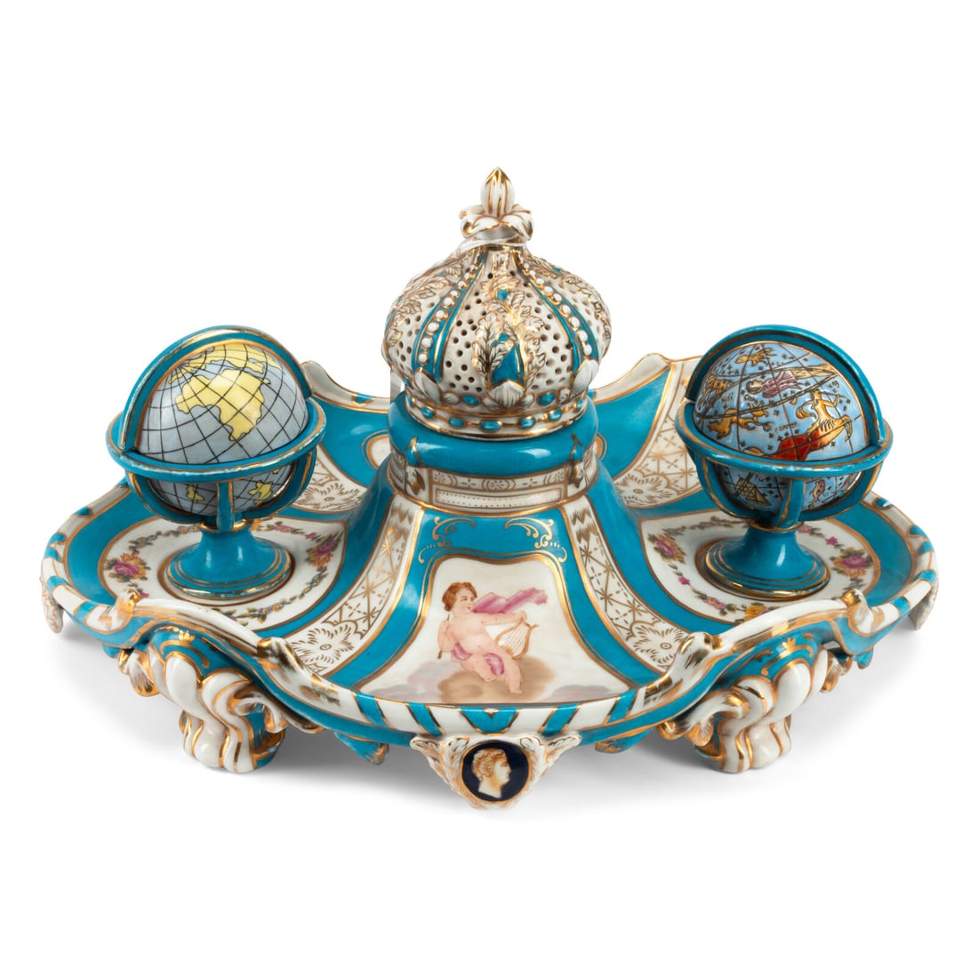 A Sèvres Style Porcelain Inkwell (1 of 4)