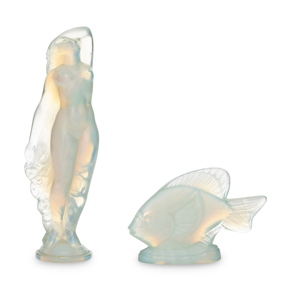Two Sabino Opalescent Glass Figurines (1 of 3)