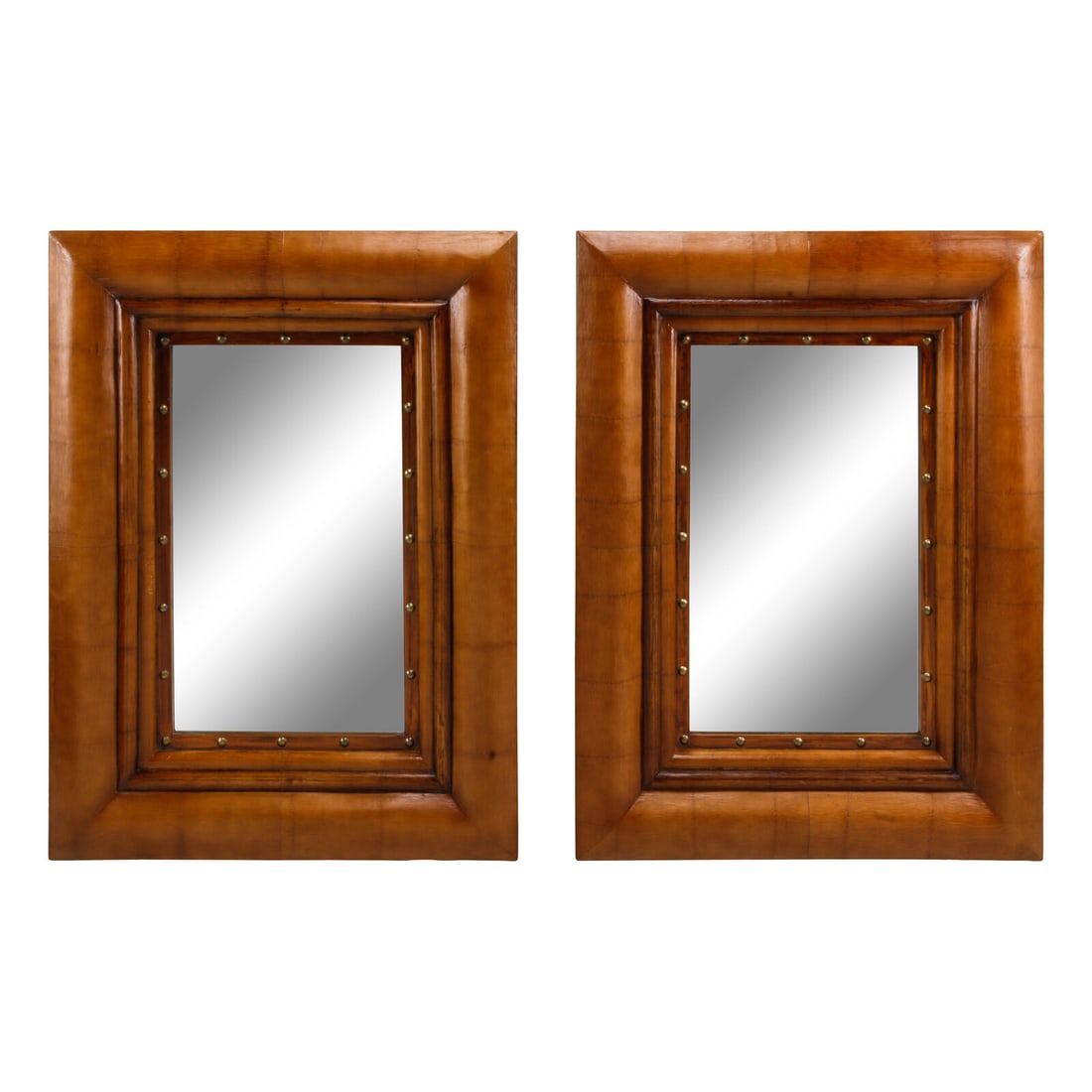 A Pair of Portuguese Style Bamboo Mirrors (1 of 2)