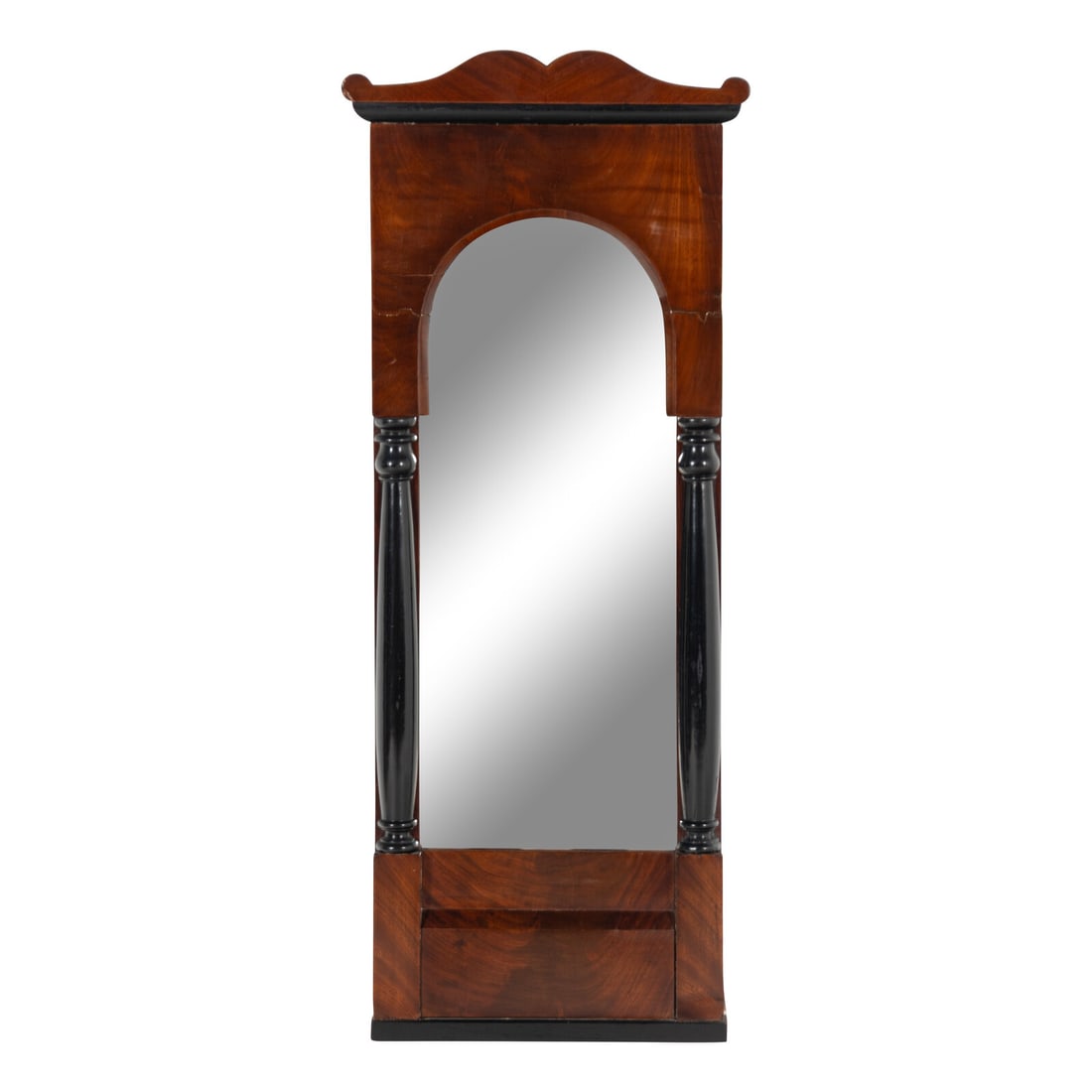 An Austrian Neoclassical Mahogany and Part Ebonized Mirror (1 of 2)