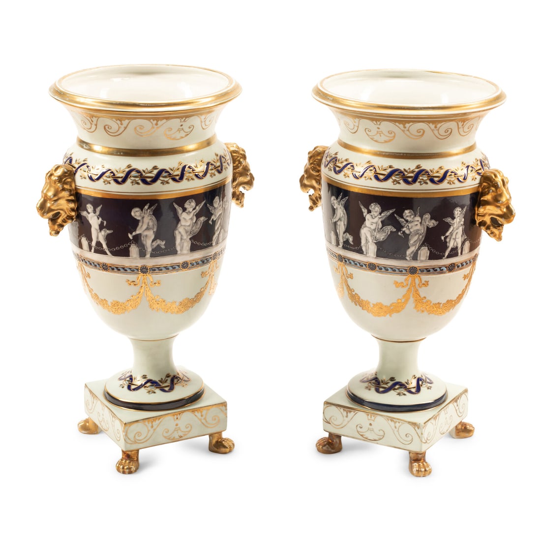 A Pair of Minton Style Pâte-sur-Pâte Vases (1 of 4)