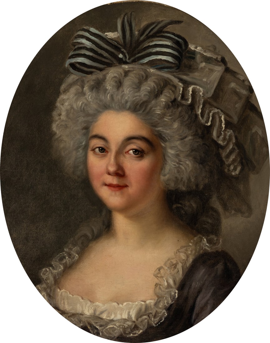 French School, 18th Century Portrait of a Woman (1 of 3)