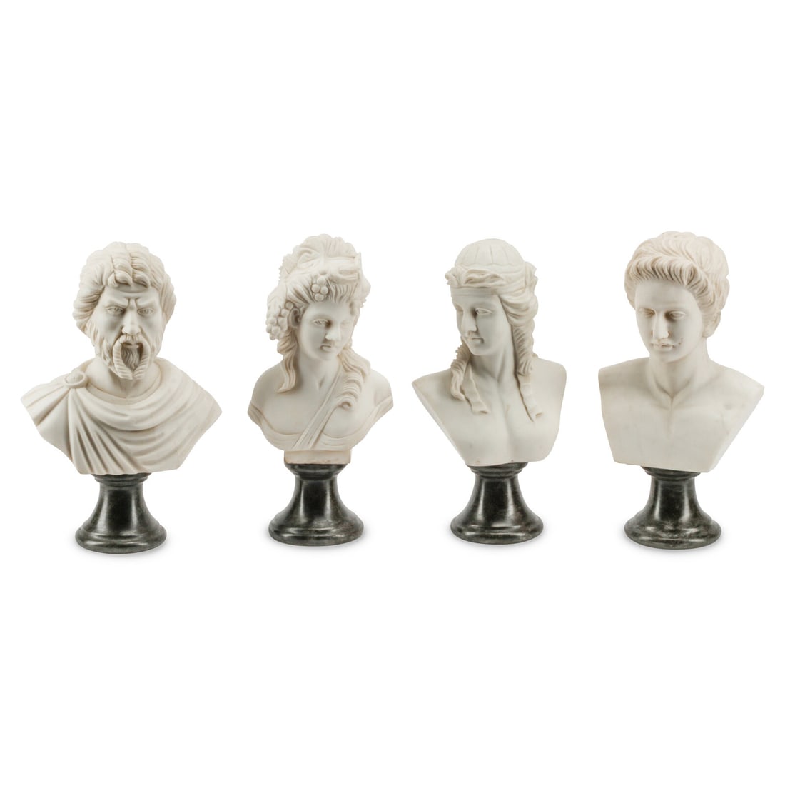 A Set of Four Small Marble Busts (1 of 5)