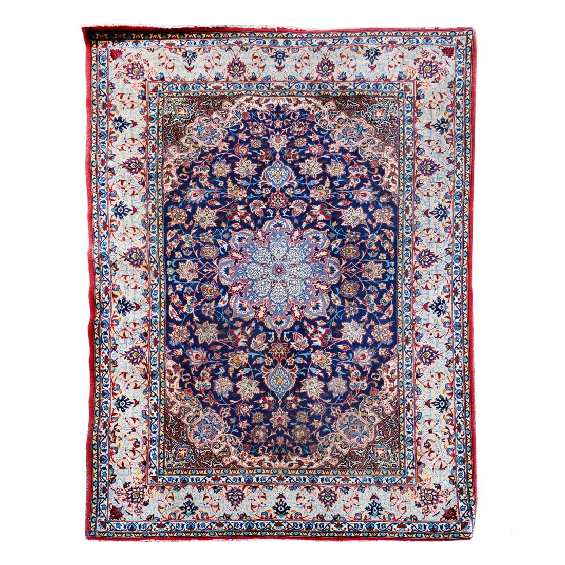 A Tabriz Wool and Silk Rug (1 of 1)