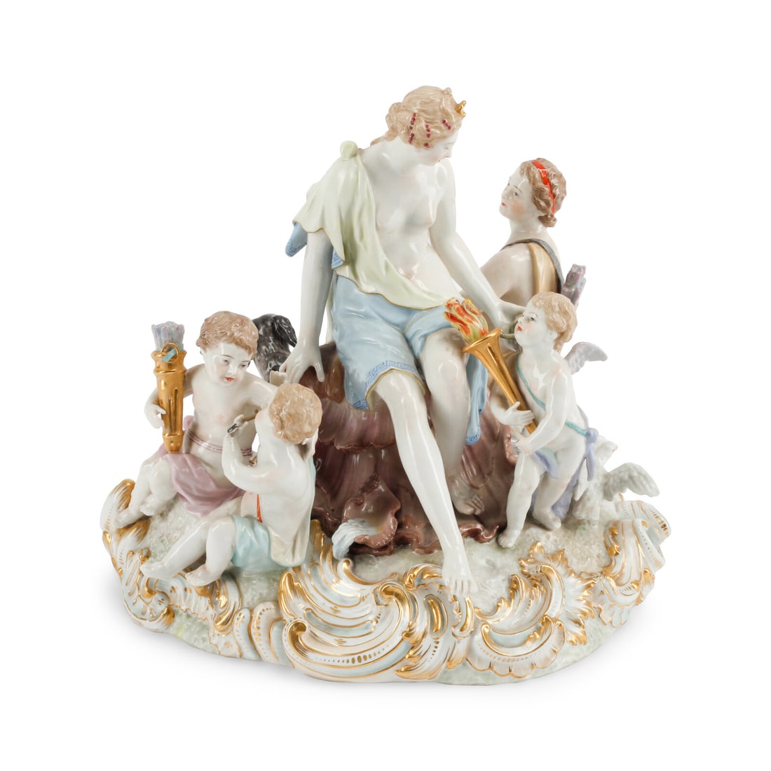 A German Porcelain Figural Group (1 of 6)