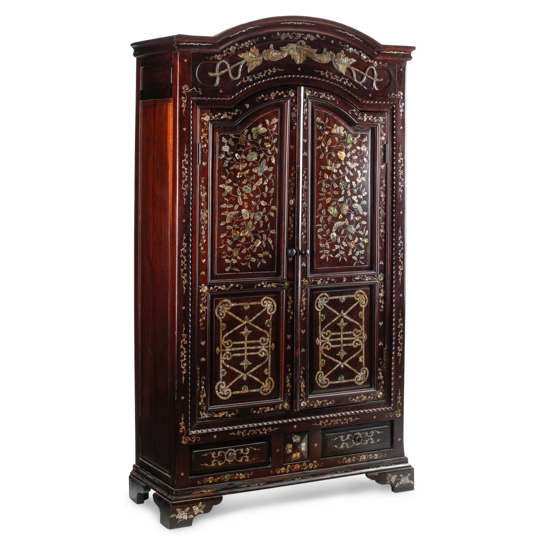 A Chinese Mother-of-Pearl Inlaid Armoire (1 of 1)