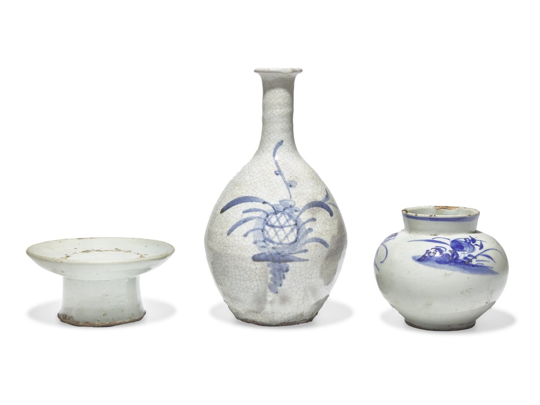 Three Korean Porcelain Vessels (1 of 2)