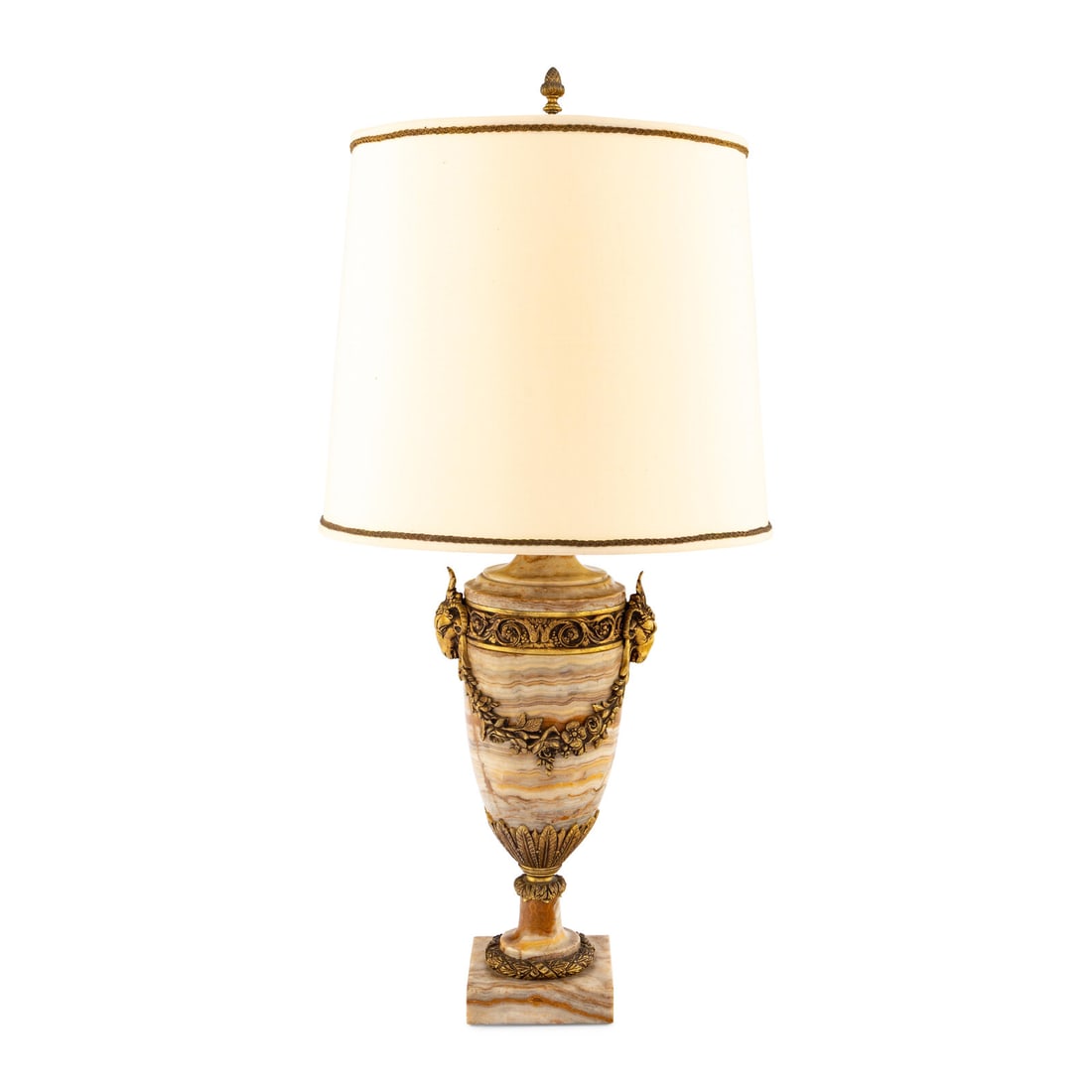 A Neoclassical Style Gilt Bronze Mounted Onyx Urn-Form Lamp (1 of 13)