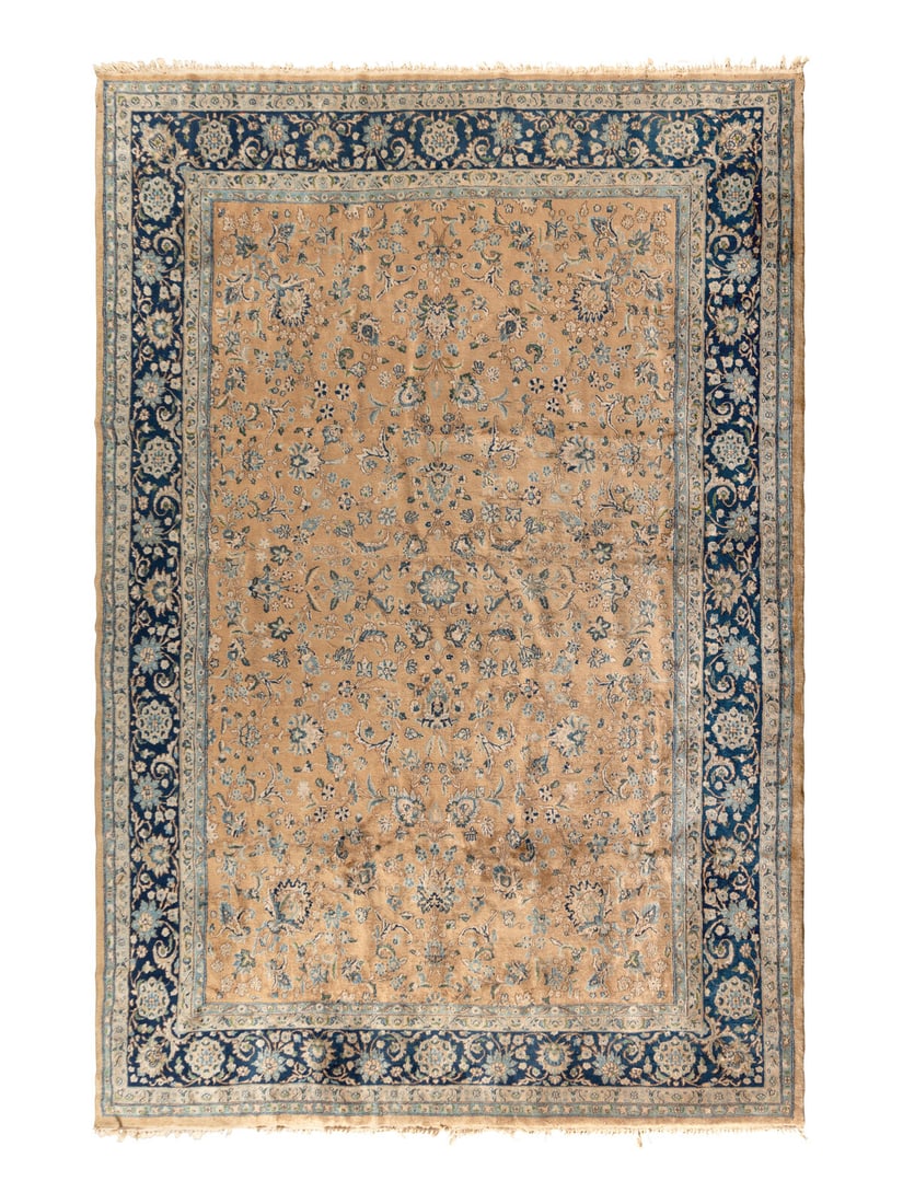 A Kirman Rug: A Kirman Rug 20th Century 11 feet 8 inches x 7 feet 11 1/2 inches. Property from Strawberry Hill: The Collection of Ada and Barrie Regan, Hillsborough, California This lot is located in Chicago.