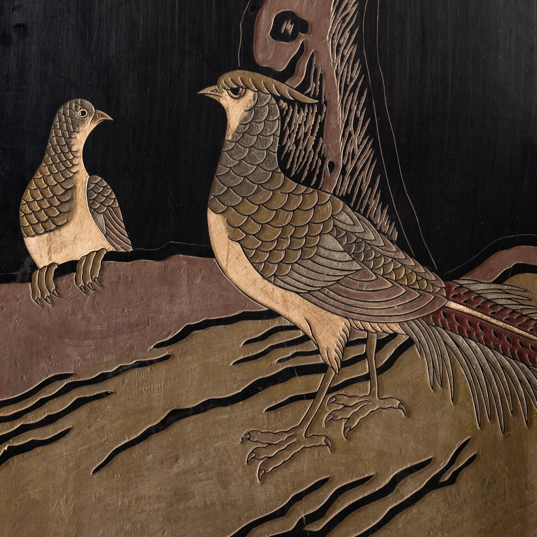 A Chinese Lacquer Twelve-Panel Floor Screen - 4