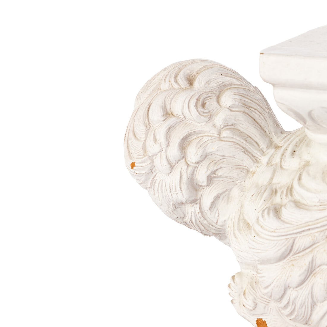 A White-Glazed Earthenware Ostrich-Form Stool - 5