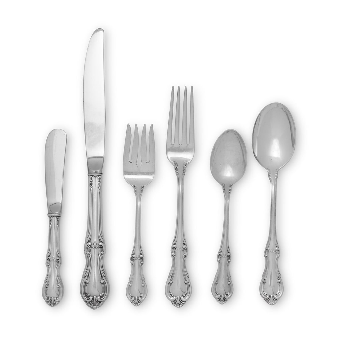 An American Silver Flatware Service (1 of 10)