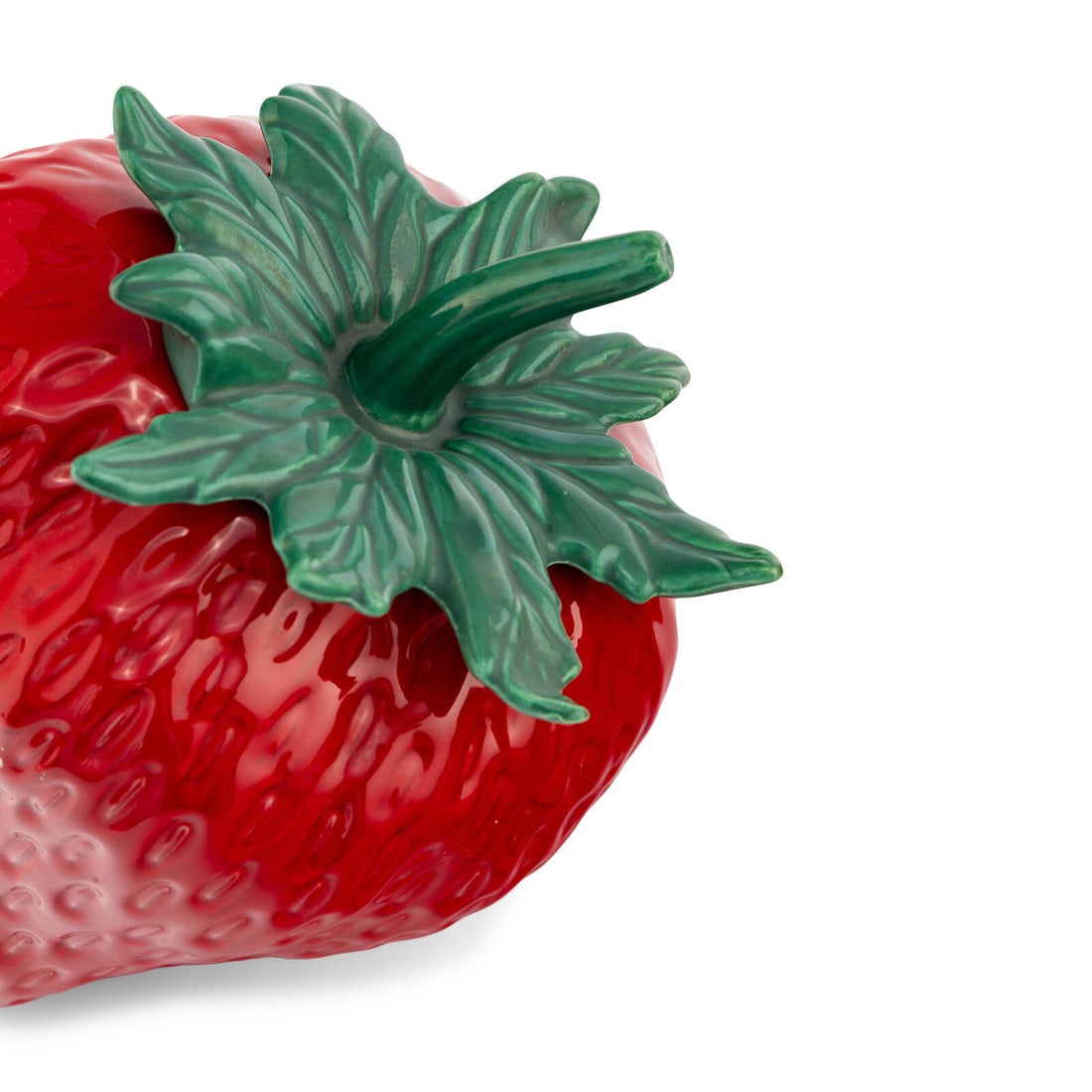 Three Ceramic Strawberry-Form Cookie Jars - 4