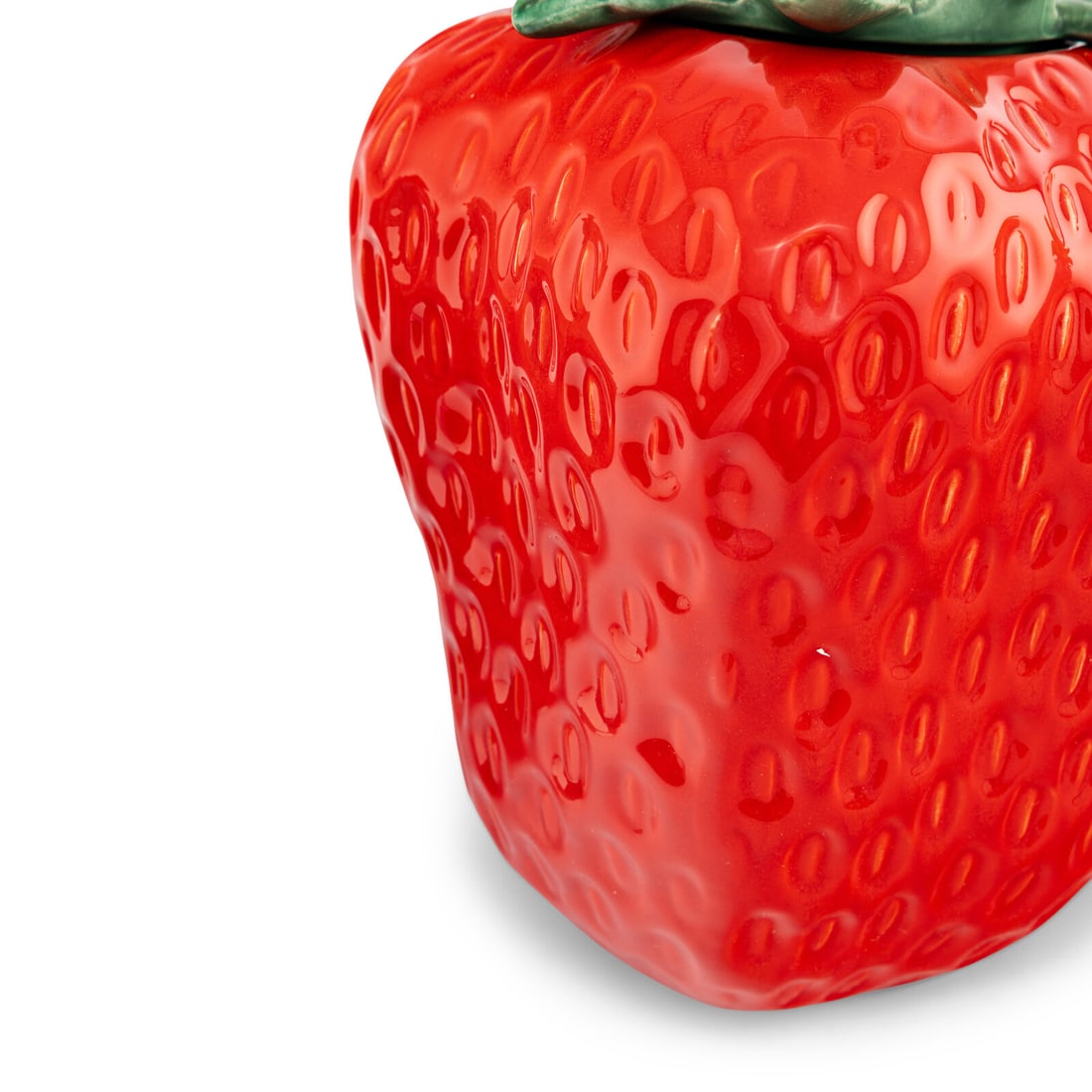 Three Ceramic Strawberry-Form Cookie Jars - 5