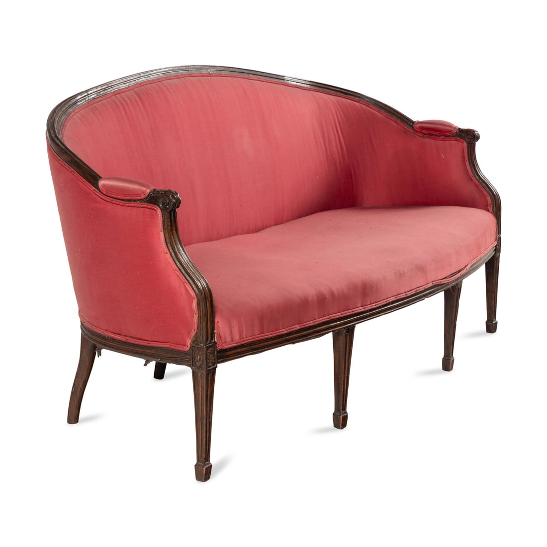 A Louis XVI Walnut Settee - 2