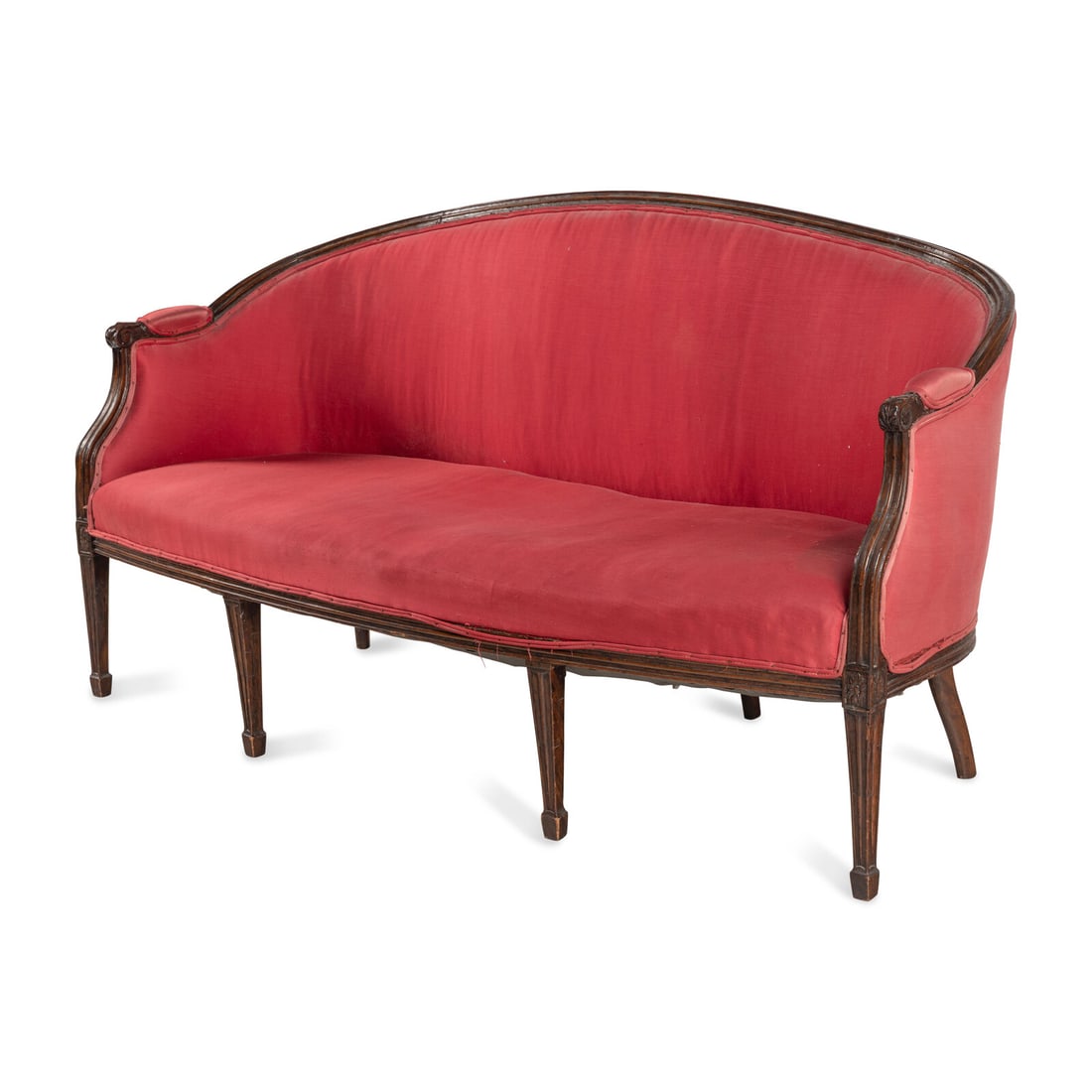 A Louis XVI Walnut Settee - 3