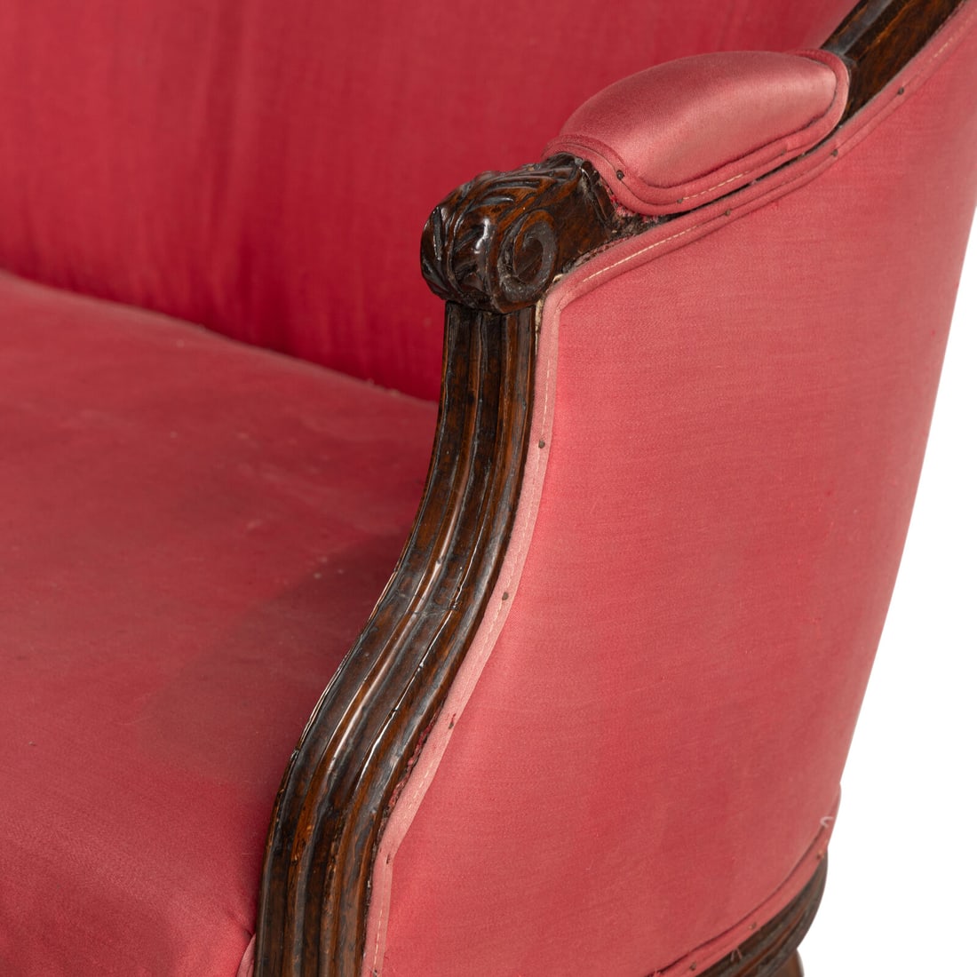 A Louis XVI Walnut Settee - 4