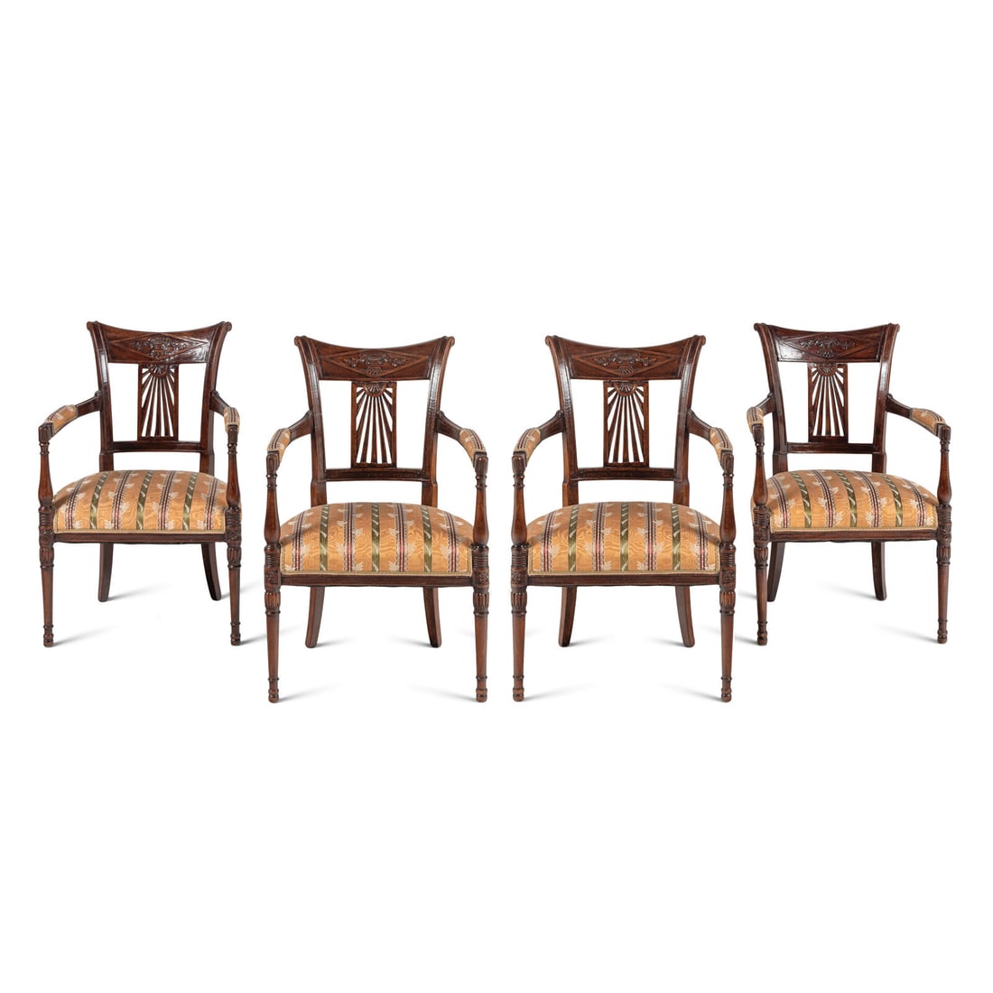 A Set of Four Directoire Oak Fauteuils (1 of 3)