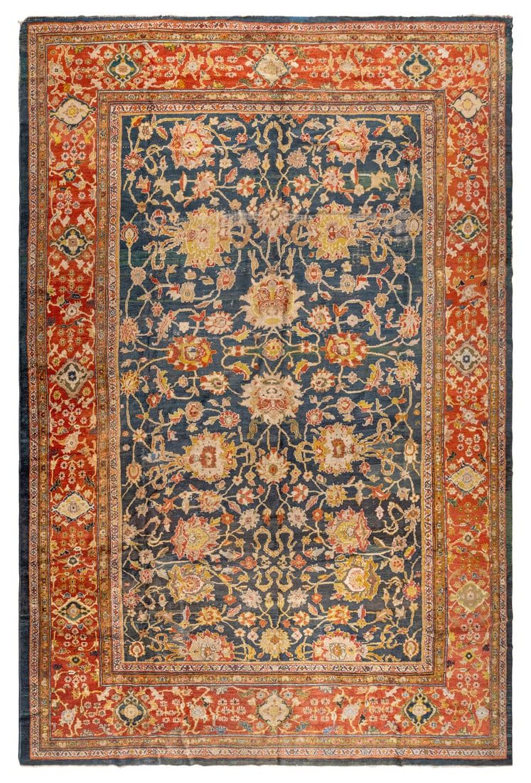 A Sultanabad Carpet: A Sultanabad Carpet Central Persia, Late 19th Century 17 feet 6 inches x 13 feet 8 inches. Property of a California Collector This lot is located in Chicago. Provenance Bonhams, Los Angeles, Fine