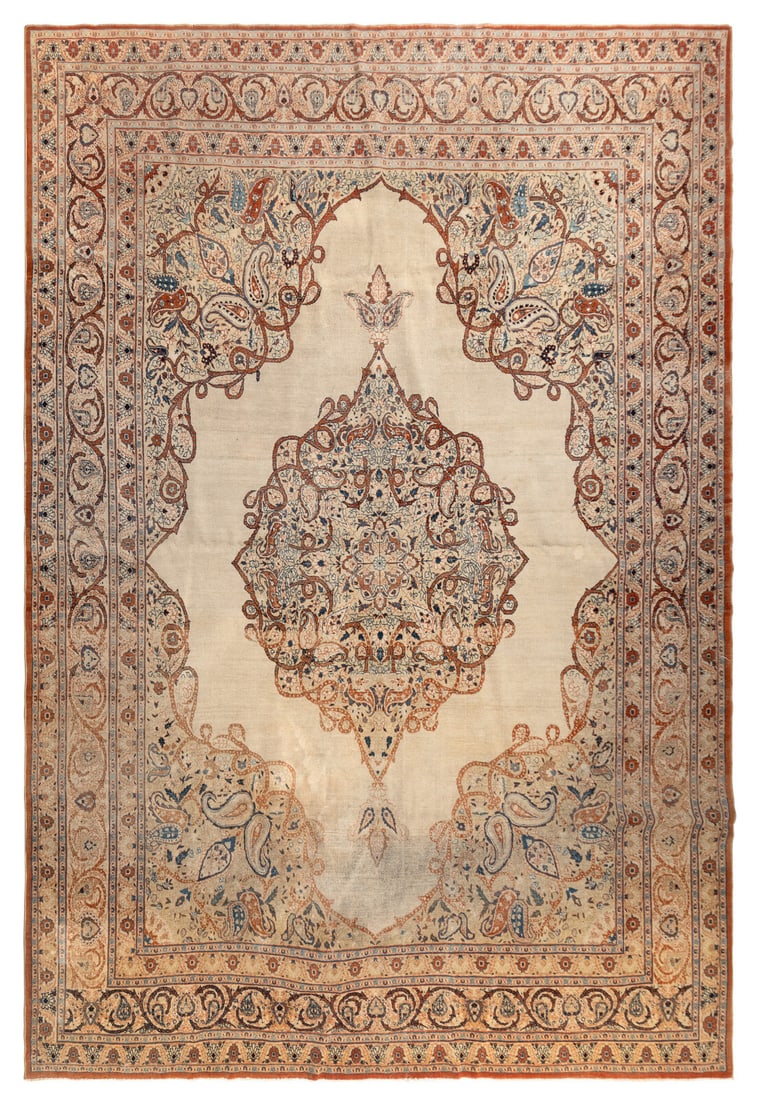 A Tabriz Carpet: A Tabriz Carpet Late 19th/ Early 20th Century 11 feet 7 inches x 8 feet 5 inches. Property from the Estate of Beverly Flynn, Chicago, Illinois This lot is located in Chicago.