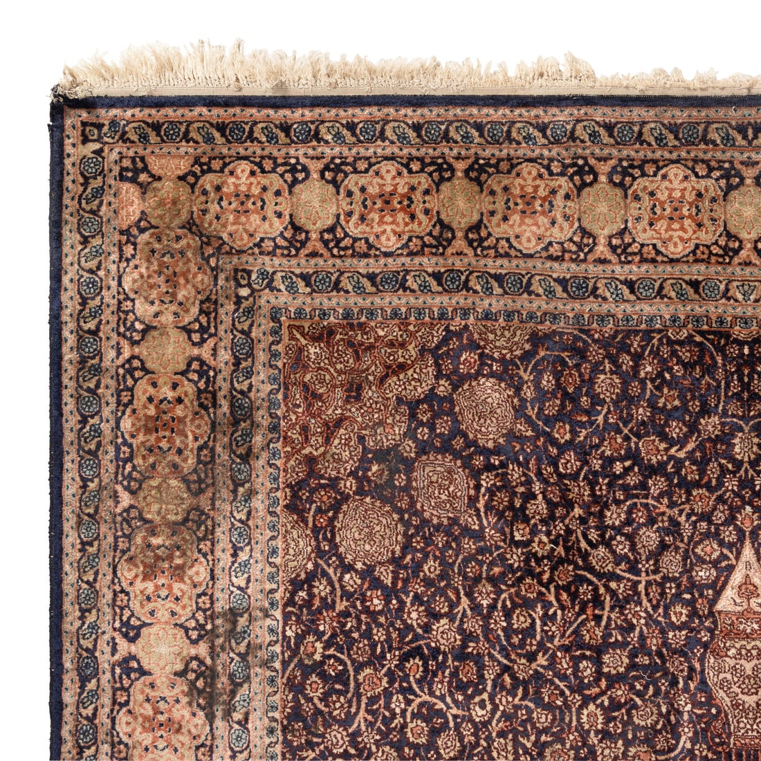 A Qom Silk Rug - 2