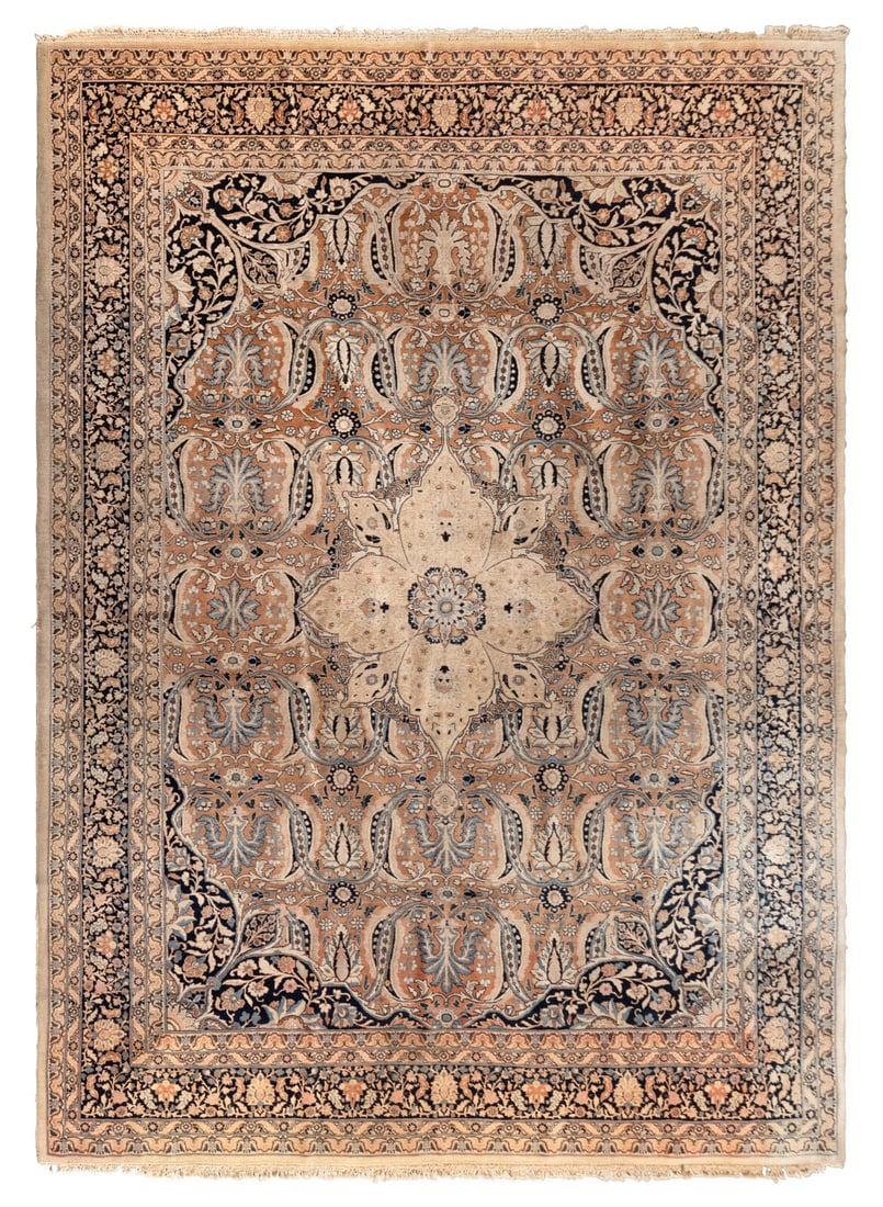 A Tabriz Carpet: A Tabriz Carpet Late 19th Century 10 feet 10 inches x 8 feet. Property from the Estate of Beverly Flynn, Chicago, Illinois This lot is located in Chicago.