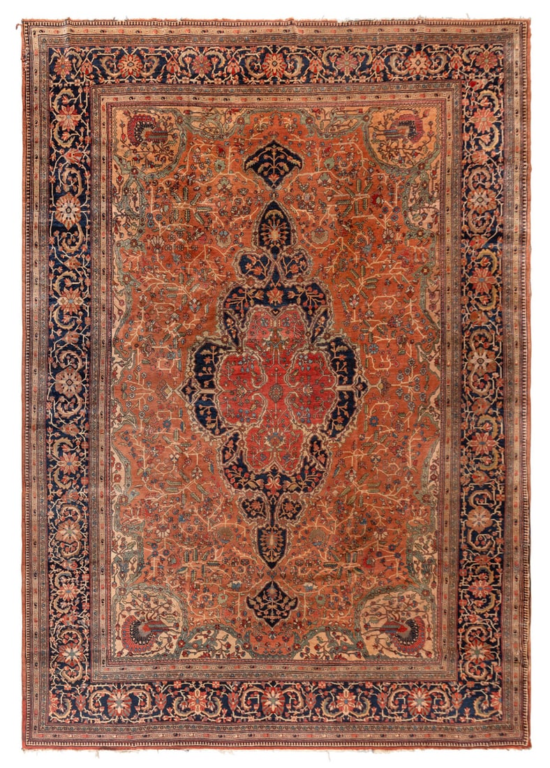 A Ferahan Sarouk Carpet: A Ferahan Sarouk Carpet Late 19th Century 14 feet x 10 feet 6 inches. This lot is located in Chicago.