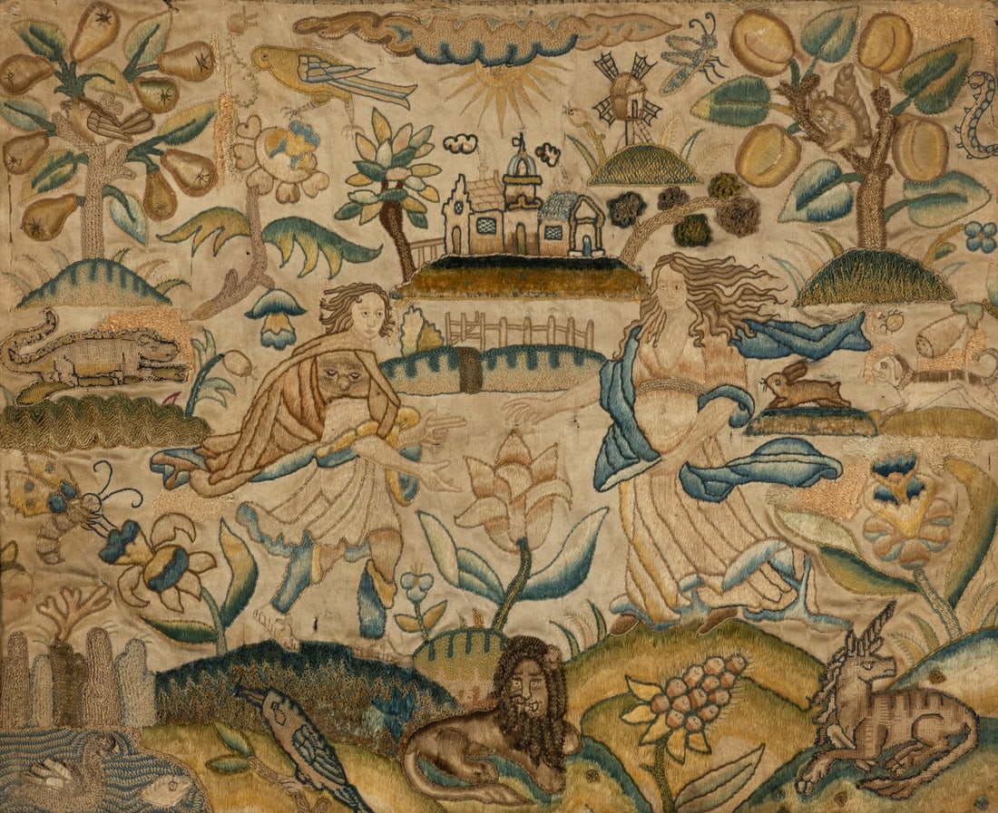 An English Stumpwork Panel - 2