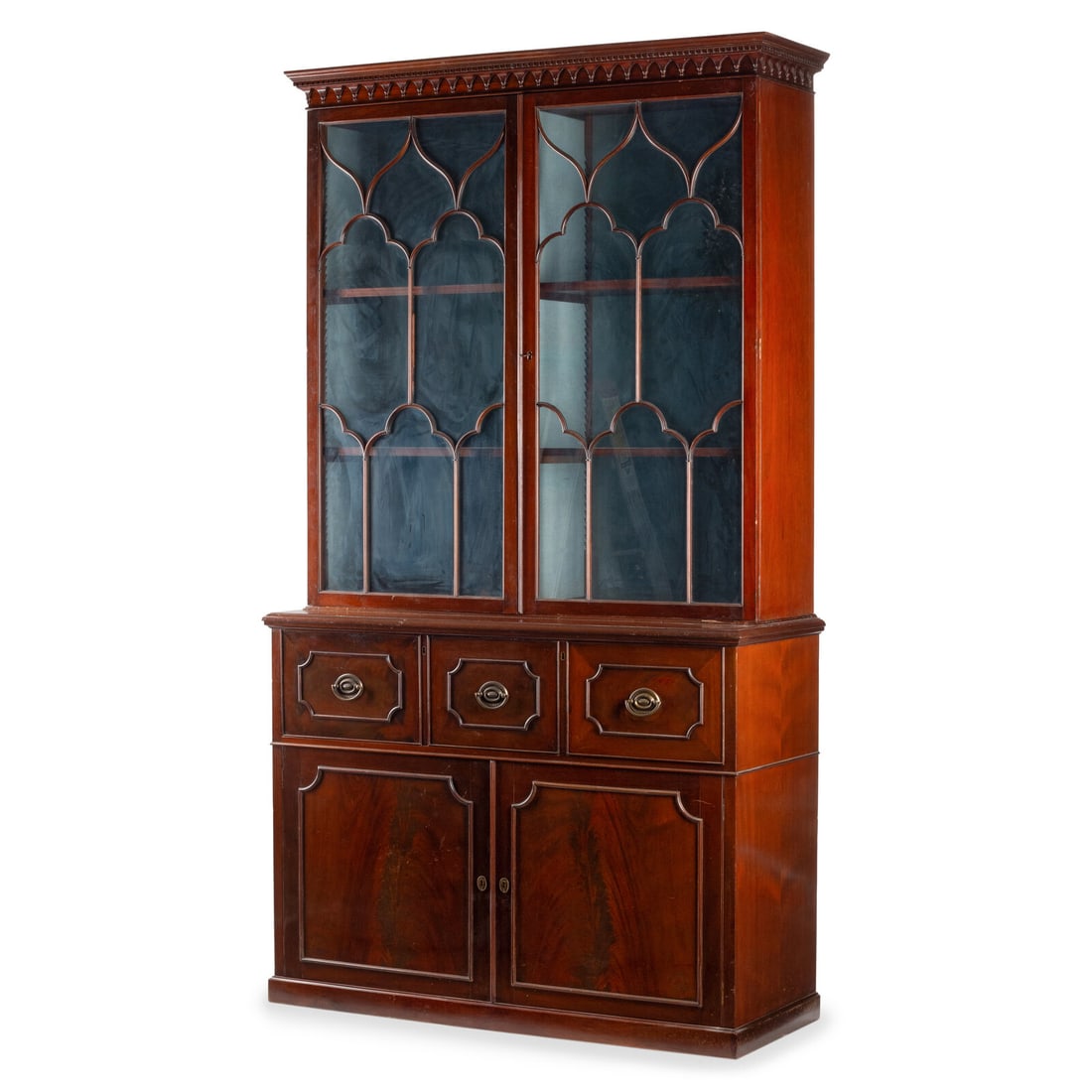 A George III Mahogany Bureau Bookcase (1 of 2)