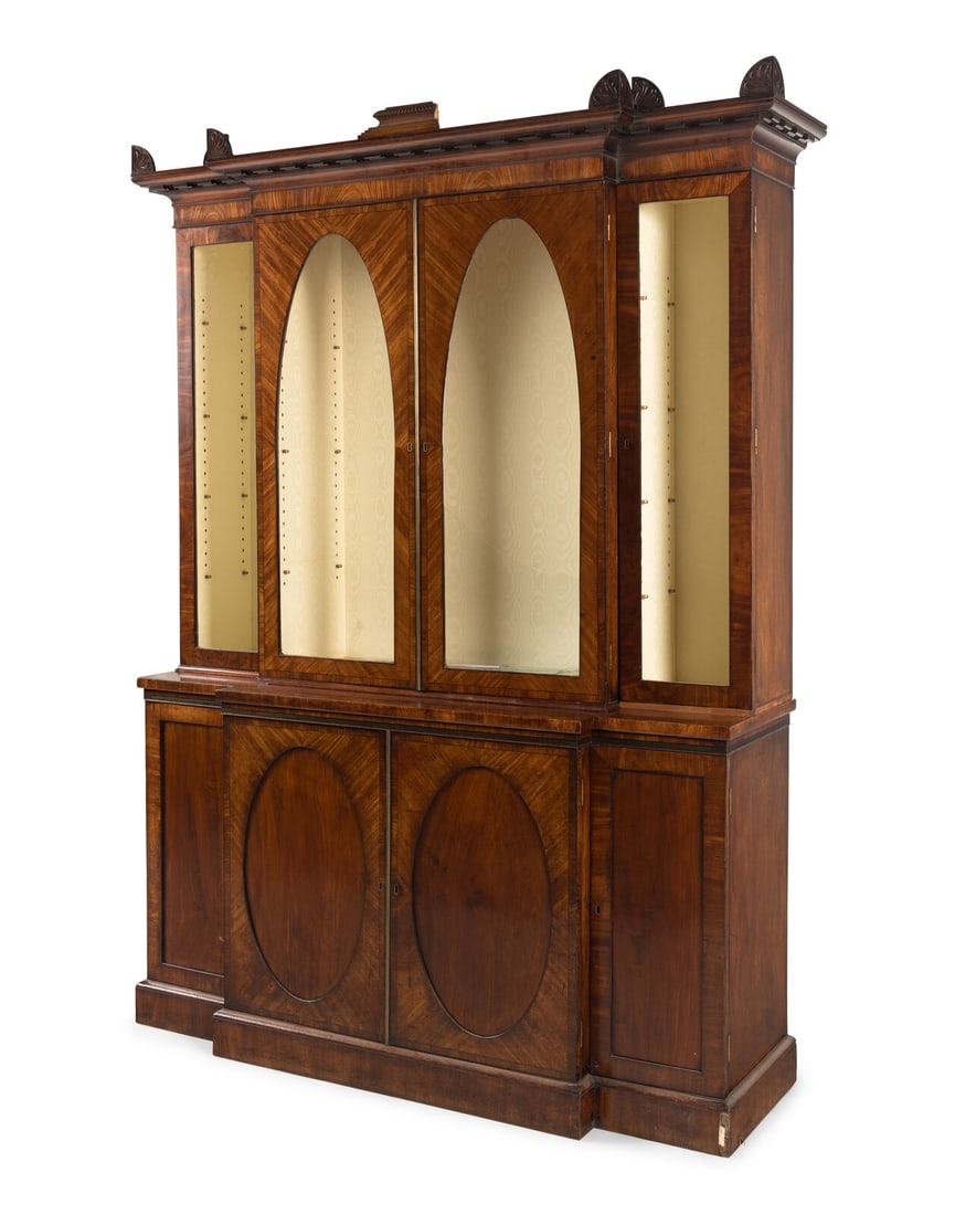 A Regency Mahogany Breakfront Bookcase - 2