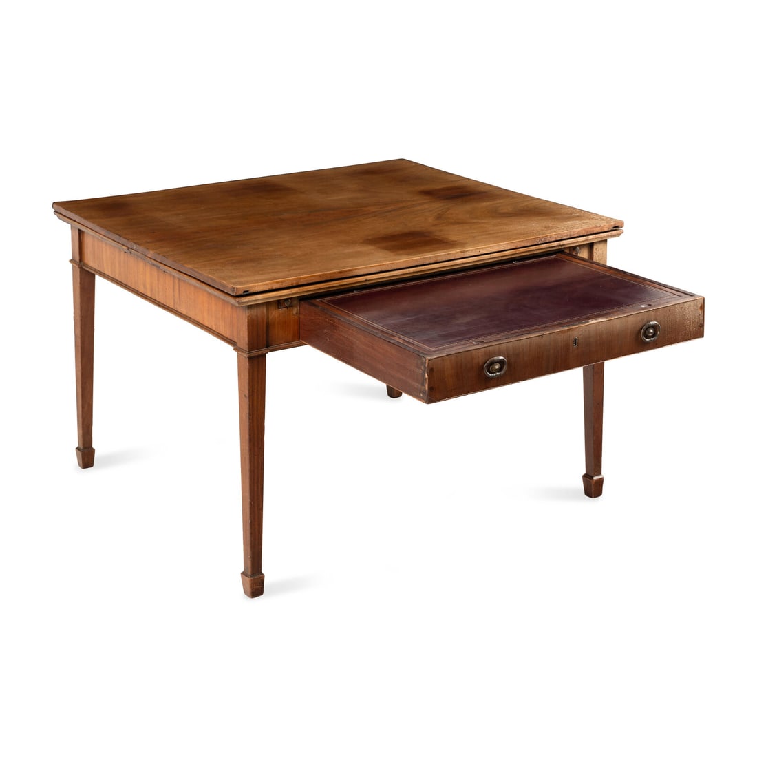 A Regency Mahogany Draw-Leaf Game Table - 2