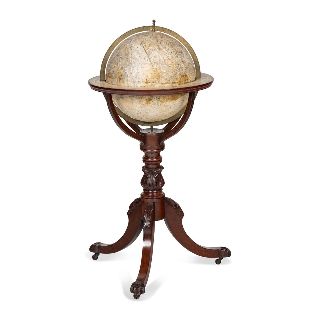 An English 12-Inch Celestial Library Globe on an Associated Mahogany Stand (1 of 4)