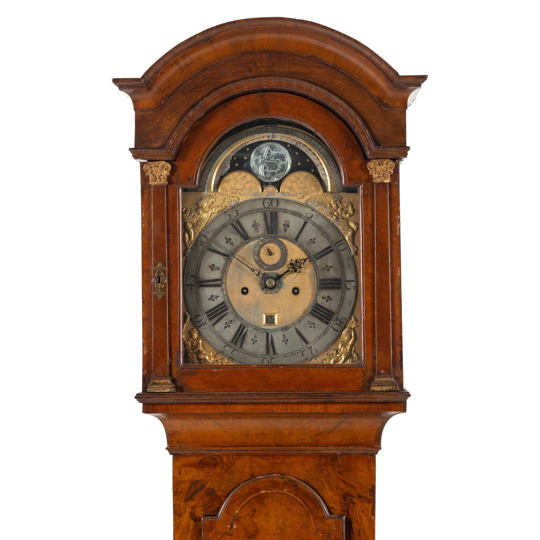 A Dutch Walnut Tall Case Clock - 4