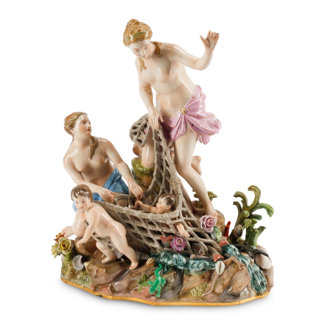 A Meissen Porcelain Group of the Capture of the Tritons (1 of 5)