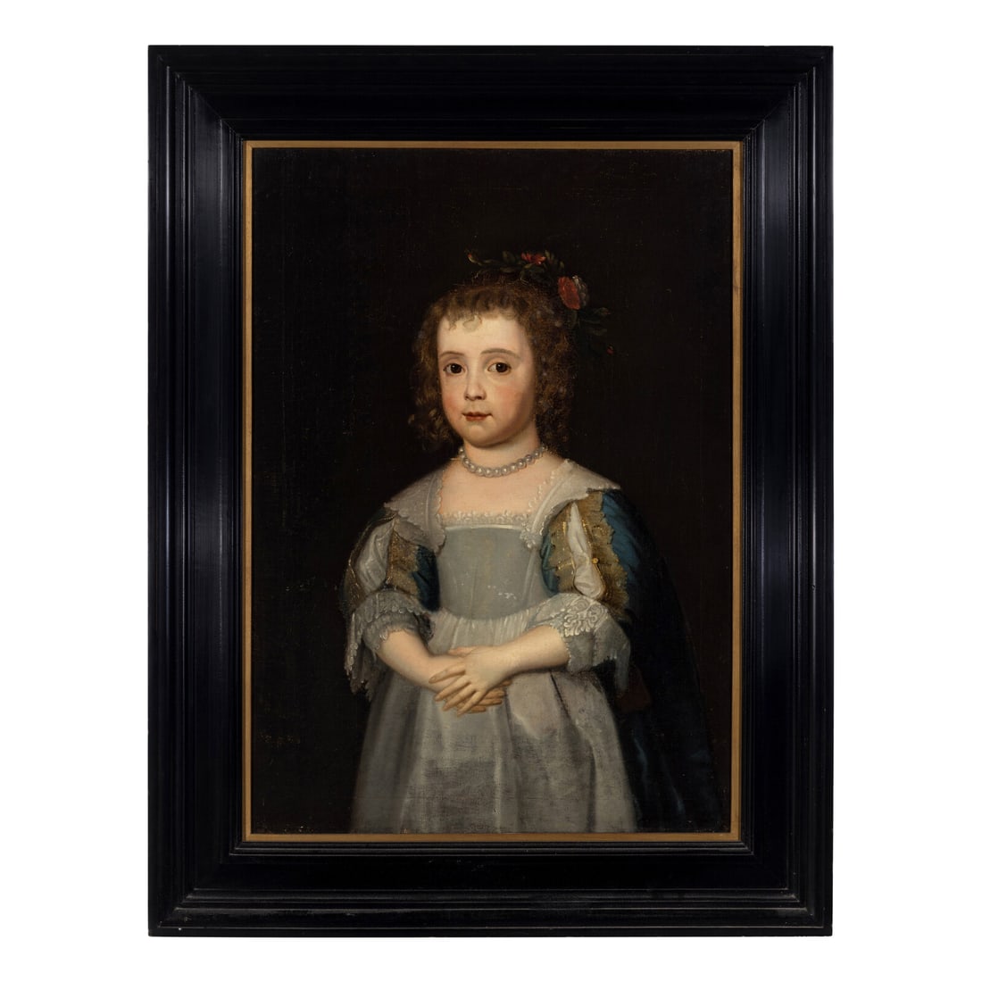 Continental School, 17th/18th Century: Continental School, 17th/18th Century Portrait of a Young Girl oil on canvas 31 x 22 1/2 inches. Property from the Estate of Audrey and Philip Rietveld, Crete, Illinois This lot is located in Chicago.