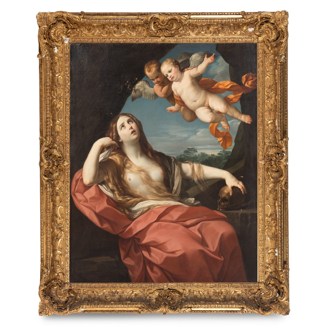 After Guido Reni, 19th Century Santa Maria Maddalena Penitente: After Guido Reni, 19th Century Santa Maria Maddalena Penitente oil on canvas 66 1/2 x 53 1/2 inches. Property from the Collection of Bill Miller, Nashville, Tennessee This lot is located in Chicago.