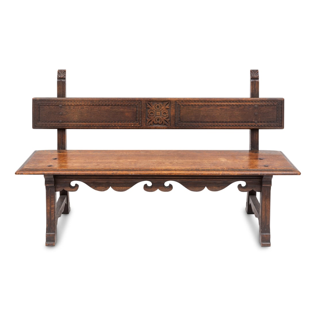 An Italian Oak Hall Bench (1 of 5)