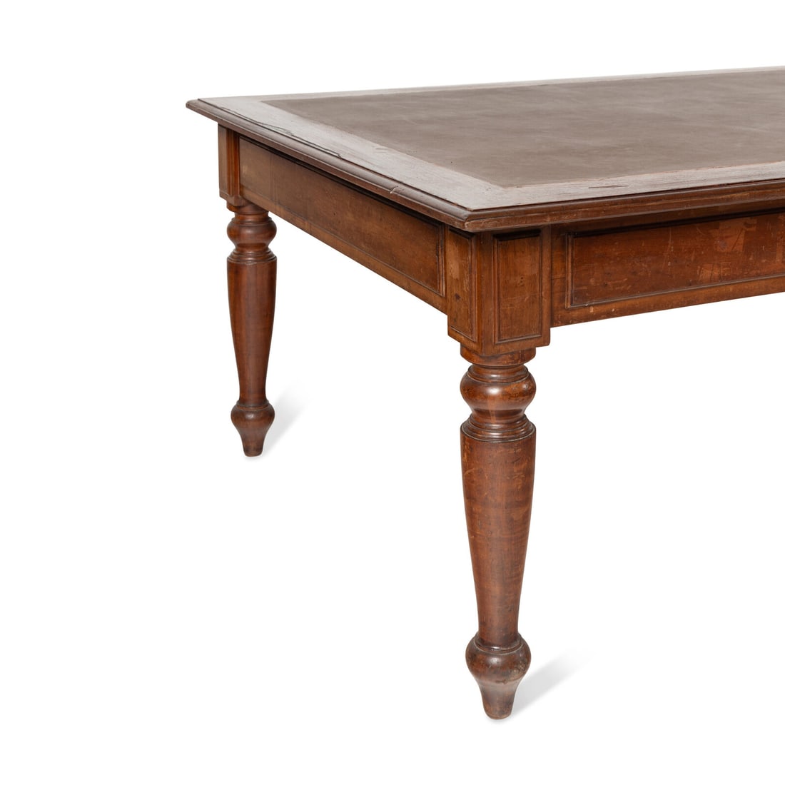 A Large Continental Mahogany Library Table - 3