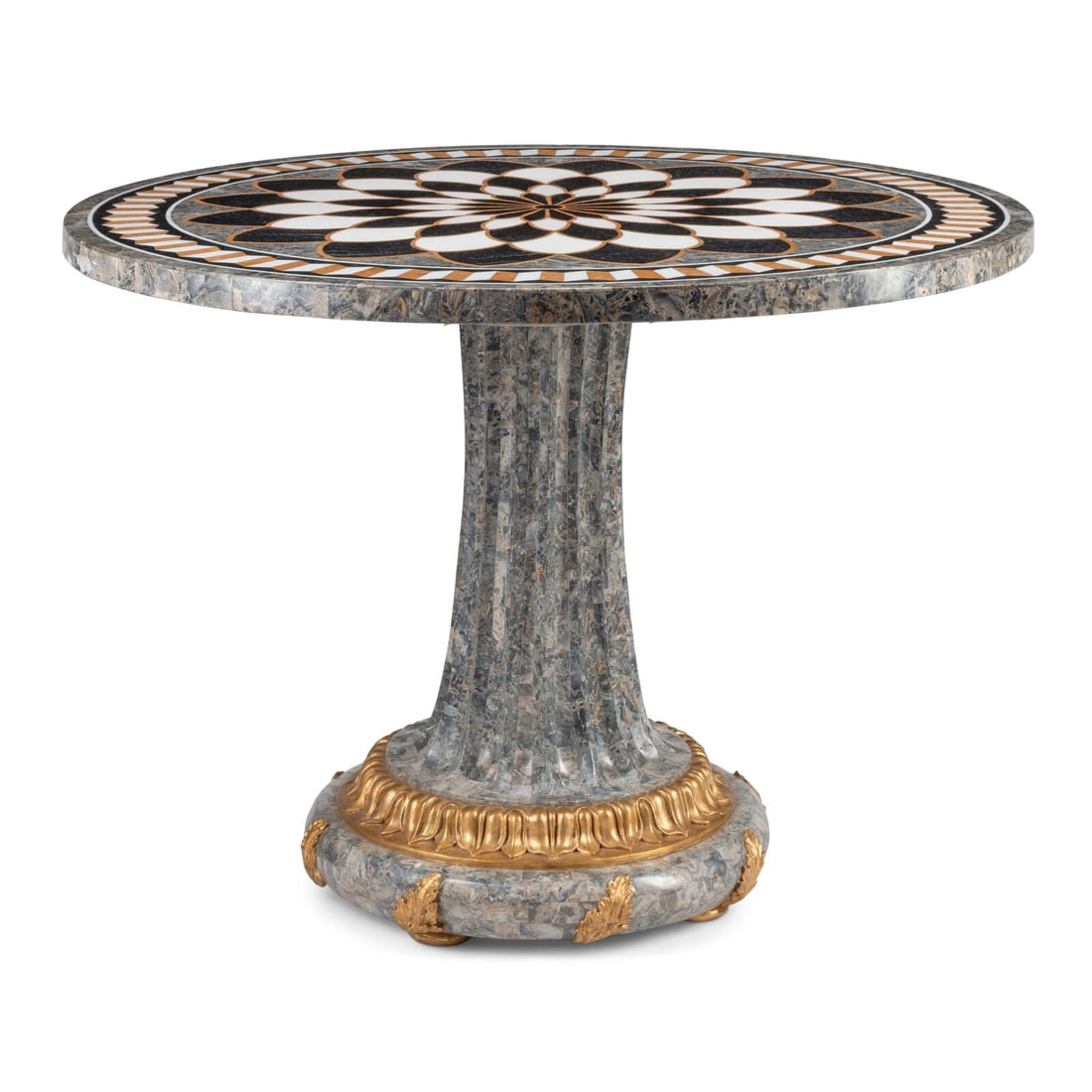 An Italian Specimen Marble and Parcel Gilt Center Table (1 of 2)