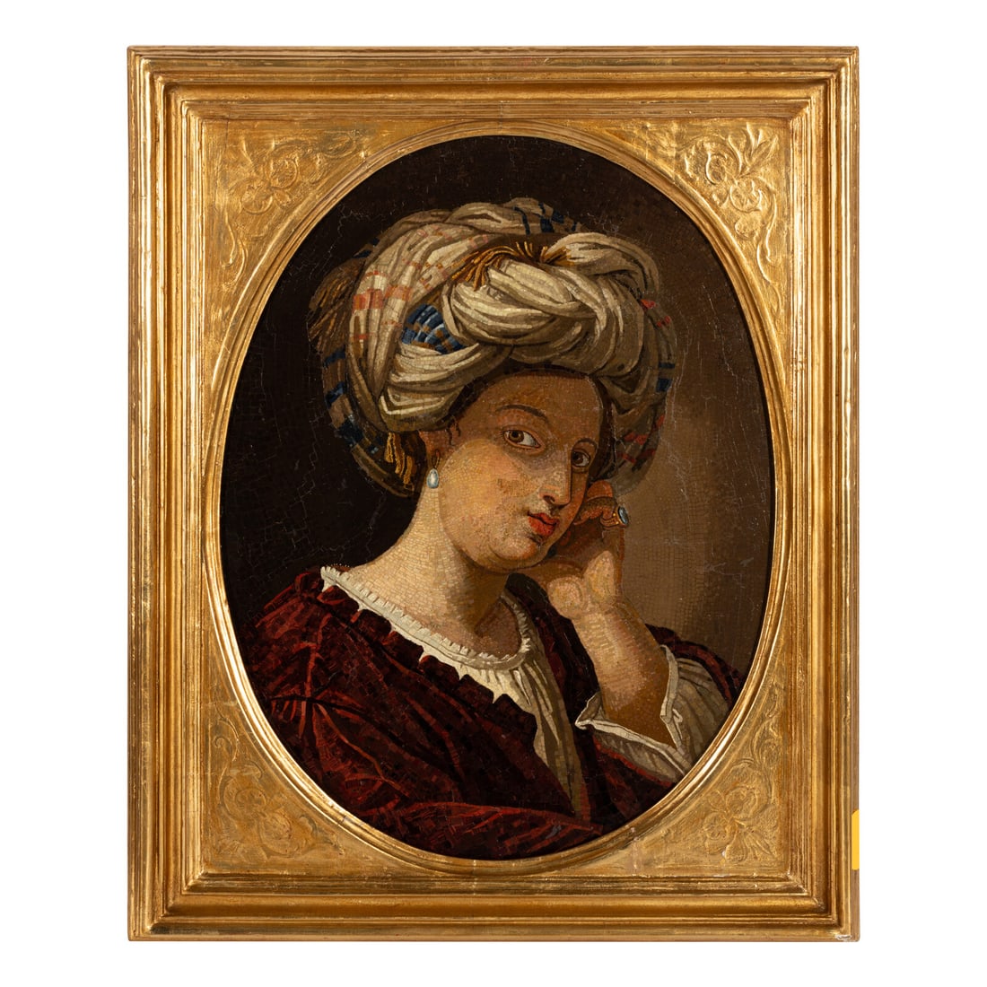 A Large Micromosaic Panel of Herodias: A Large Micromosaic Panel of Herodias By the Vatican Mosaic Studio, 19th Century 23 3/4 x 18 1/4 inches (sight). Property of a California Collector This lot is located in Chicago. Provenance Purchased