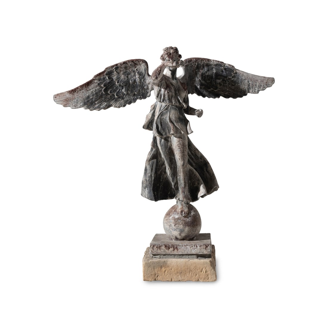 A Lead Garden Figure of Winged Victory (1 of 4)