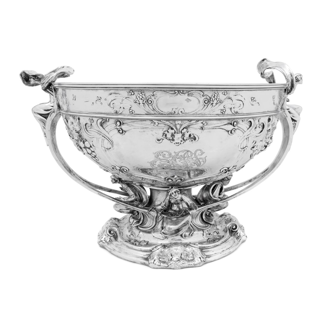 A Large MartelÈ Silver Punch Bowl Made for the 1904 Louisana Purchase Exposition in St. Louis (1 of 20)