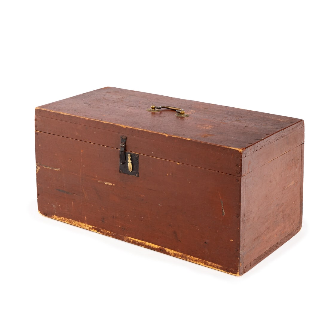 A Red-Painted Pine Document Box (1 of 4)